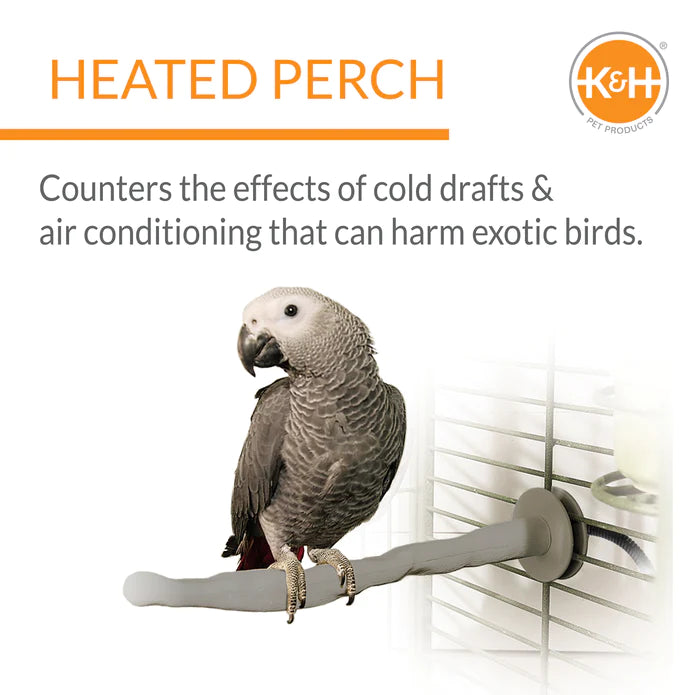 K&H PET PRODUCTS THERMO-PERCH FOR  MEDIUM BIRDS