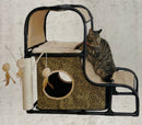 Kittyland Hideaway Play Tower - for Cats Up To 8kg - 80 x 40 x 70 cm (32x16x28")