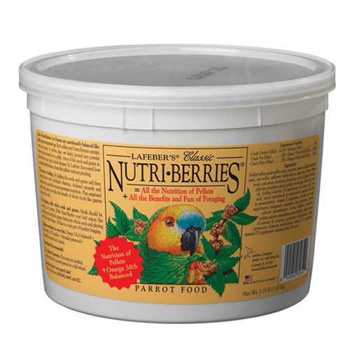 LAFEBER  PARROT NUTRI-BERRIES 3.25 LB