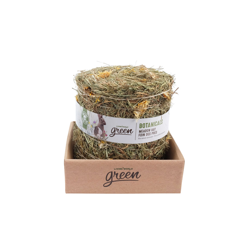 Living World Green Botanicals Meadow Hay Bale - Dandelion & Marigold - 500 g