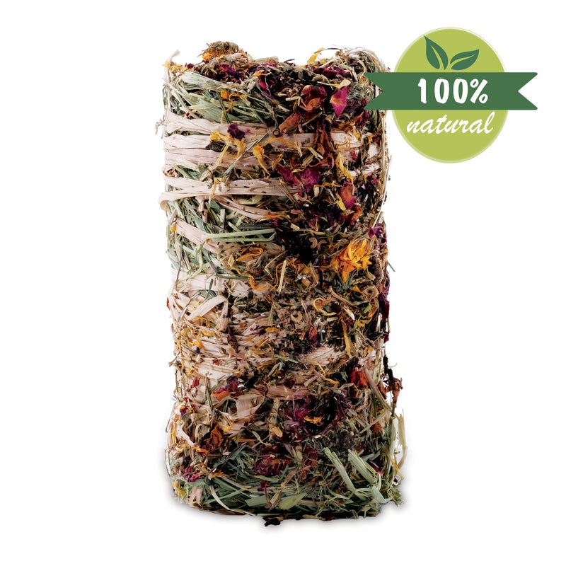 Living World Green Botanicals Hay Bale - Flowers - 200 g (7 oz)