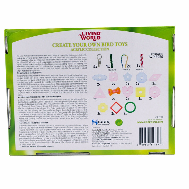 Living World Create Your Own Bird Toys - For medium to extra large Birds