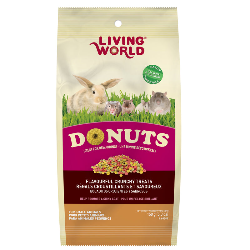 Living World Small Animal Donuts - 150 g (5.3 oz) - Great for Rewarding!