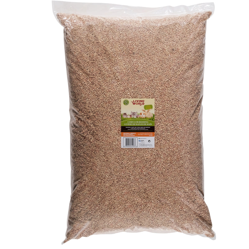 Living World Corn Cob Bedding - 22.6 kg/50 lb (2 cu ft) - A Safe, Dry, Fresh Smelling Bedding