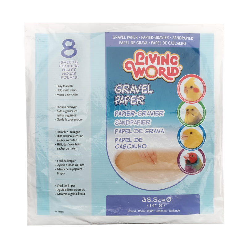 Living World Gravel Paper - Large - 8 pack - 35.5 cm (14 in) diameter