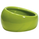 Living World Ergonomic Dish - Large - 420 mL (14.78 oz) - Green/Ceramic