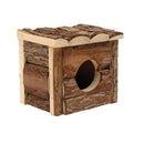 Living World Tree House Real Wood Cabin - Small - 15.5 cm (6in) L x 15.5 cm (6in) W x 15 cm (5.75in) H