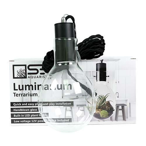 SR Aquaristik Luminarium Terrarium -12v LED Hanging Terrarium - Handblown Glass