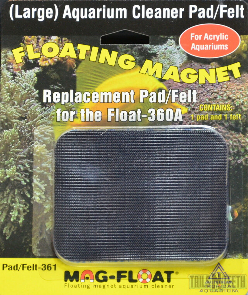 Mag-Float Replacement Pad - For Mag-Float 360A Acrylic Aquarium Cleaner - LARGE