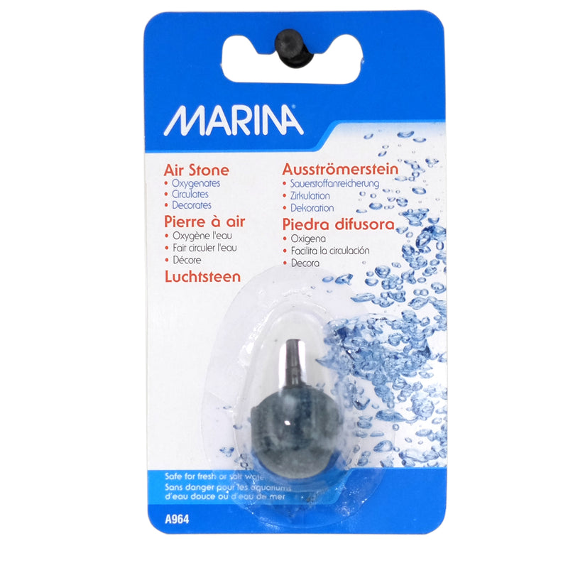 Marina Air Stone - Round 2.2 cm Dia - Fresh or Saltwater - Adds Oxygen & Circulation