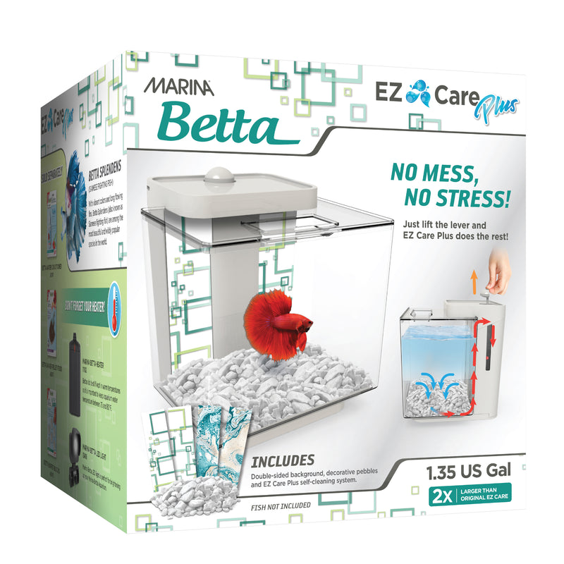 Marina Betta EZ Care Plus Aquarium Kit - White - 5 L (1.35 US gal)  13336