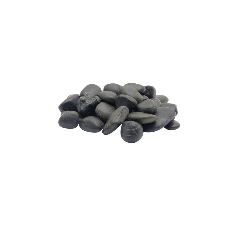 Marina Decorative Natural Gravel - Black Beach Pebble - 10 kg