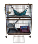 Marshall Folding Mansion Cage for Ferrets - Medium: 32"w x 20"d x 42"h