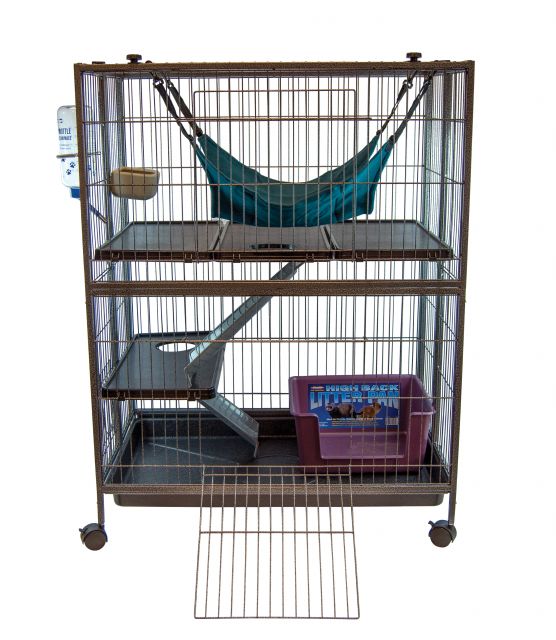 Marshall Folding Mansion Cage for Ferrets - Medium: 32"w x 20"d x 42"h