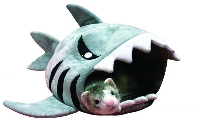 Marshall Ferret Shark Hide-N-Play - A Fun Place to Burrow and Snuggle