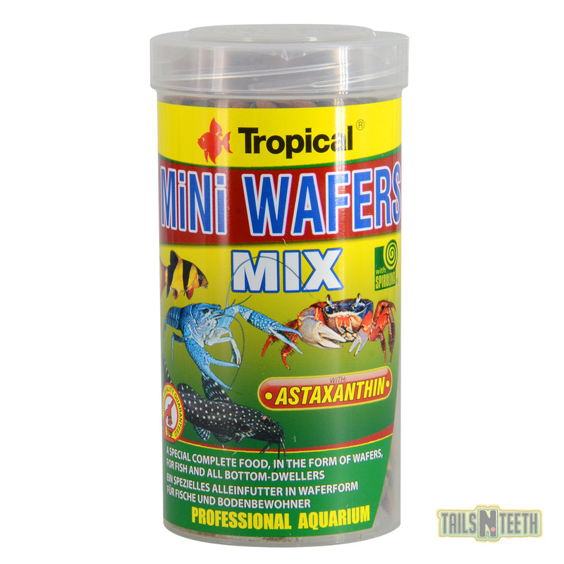 Tropical Mini Wafers Mix 138g - for Bottom Feeding Fish & Crustaceans