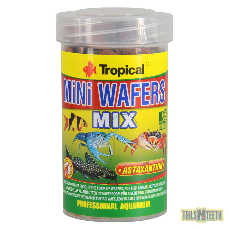 Tropical Mini Wafers Mix 55g - for Bottom Feeding Fish & Crustaceans