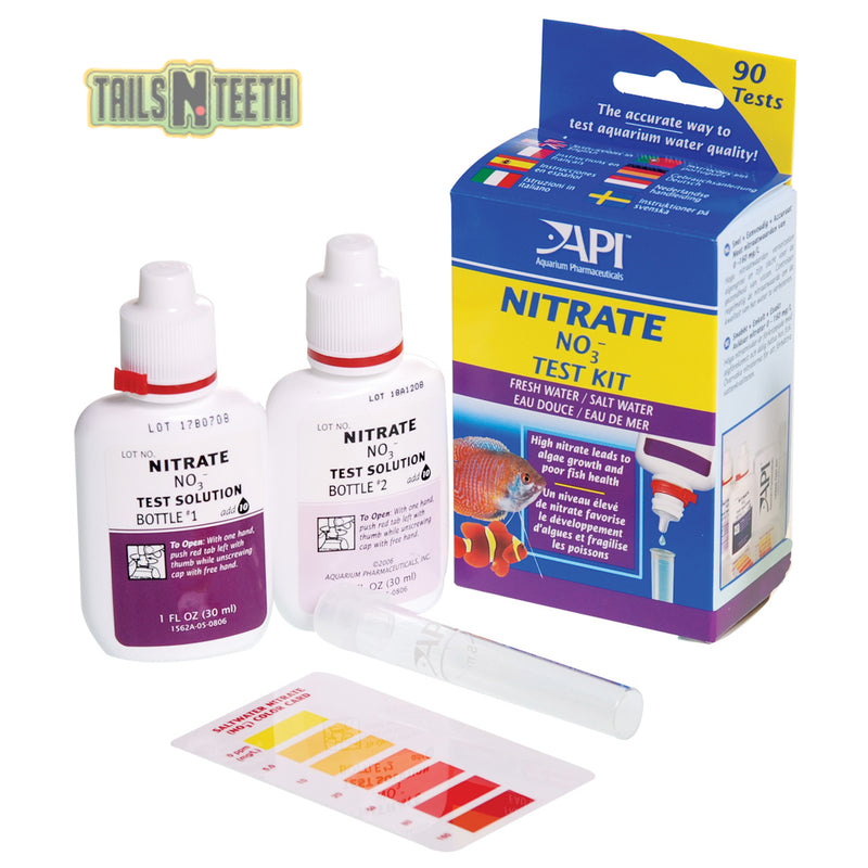 API Nitrate (NO3) Test Kit - Monitor Nitrates To Reduce Algae & Poor Fish Health