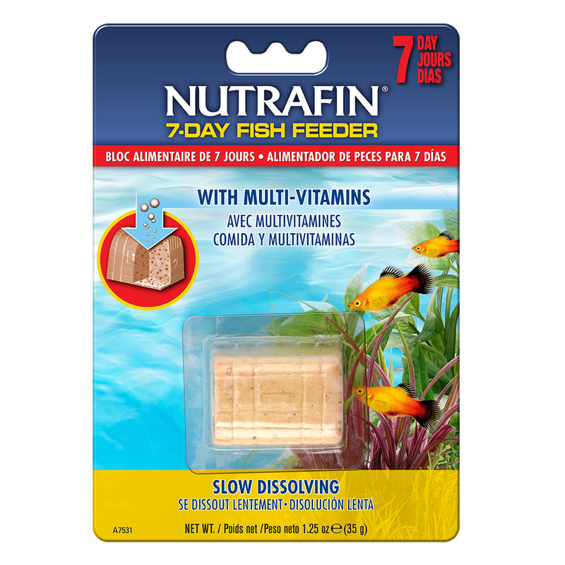 Nutrifin Basix 7-Day Feeding Block - 25g (1 Block) - Time Release Food Block w/ Vitamins