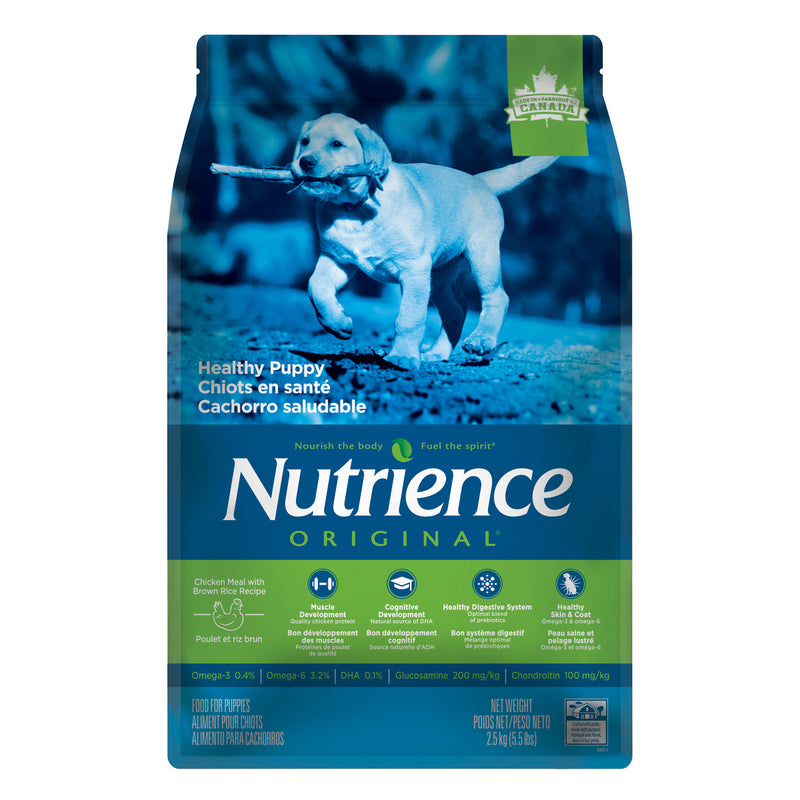 Nutrience Original Healthy Puppy - Chicken Meal with Brown Rice Recipe - 2.5 kg (5.5 lbs)