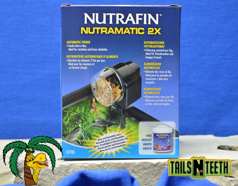 Nutrafin Nutramatic 2X Automatic Feeder - Flake or Pellet - Feeds Every 12 Hours