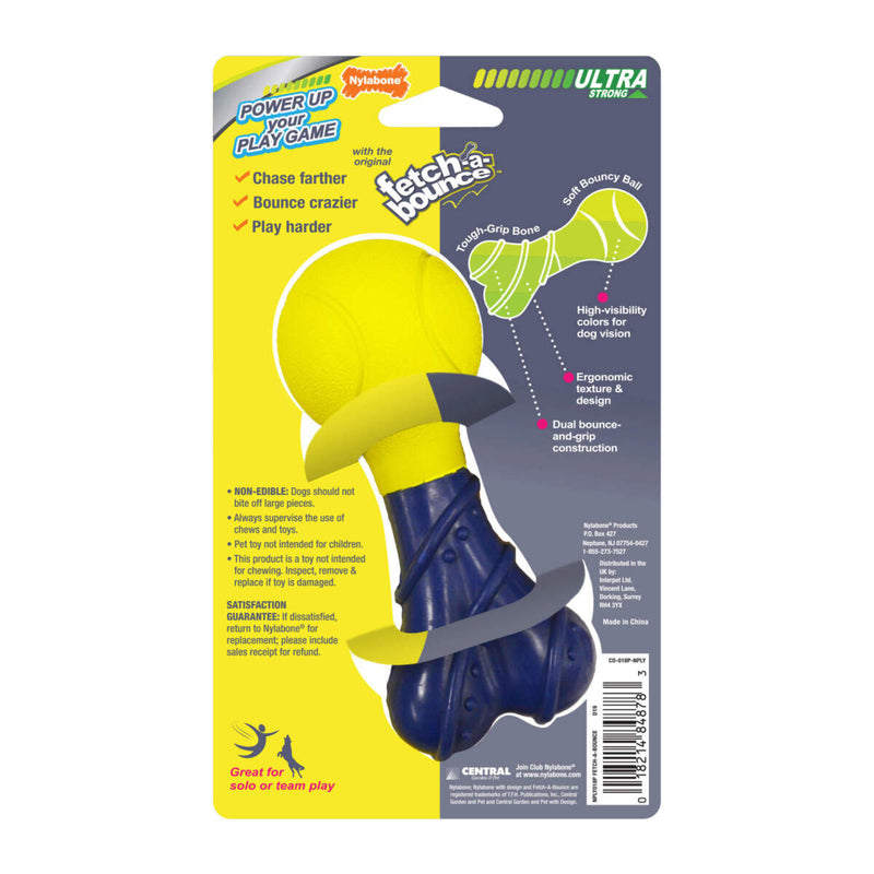 Nylabone Power Play Rubber Dog Toy Fetch-a-Bounce