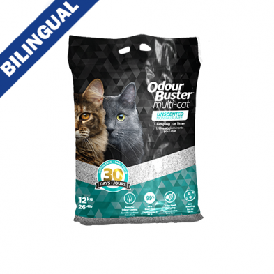 Odour Buster Original Premium Multi-Cat Litter 12kg - Made in Canada