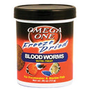Omega One Freeze Dried Blood Worms - 13g (0.46oz) - Supplementary Food For All Fish