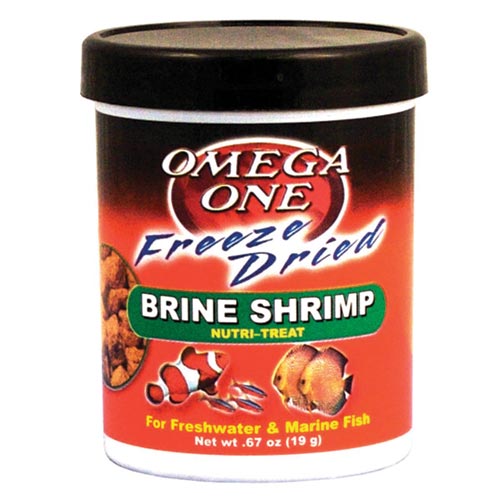 Omega One Freeze Dried Brine Shrimp - 19g (0.67oz) - Freeze Dried Nutri-Treat