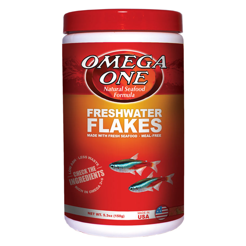 Omega One Freshwater Flakes - 150g (5.3oz) - Whole Seafood Protein