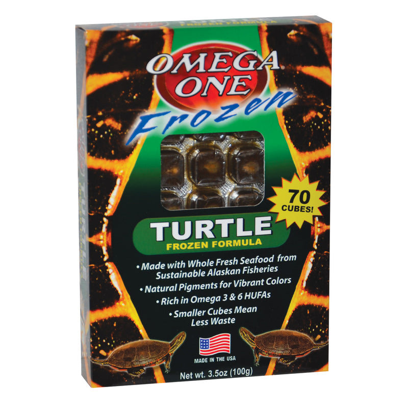 Omega One Frozen Turtle Formula - 100g (3.5oz) - For All Aquatic Turtle Species