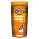 Omega One Goldfish Pellets - Sinking - SMALL 226g (8oz) - Made with Fresh Seafood - Meal Free