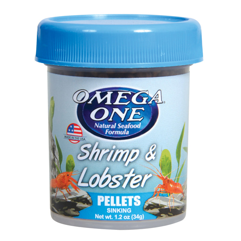 Omega One Shrimp & Lobster PELLETS - 34g (1.2oz) - Sinking