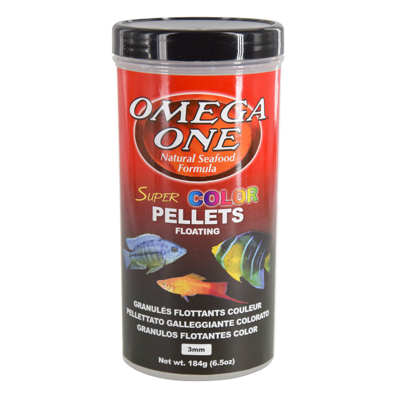 Omega One Super Colour Pellets - 3mm Floating - 184g (6.5oz)