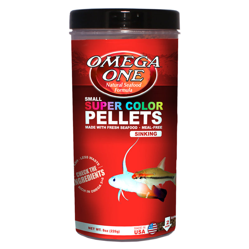 Omega One Super Colour Pellets - 2mm Sinking - 226g (8oz)