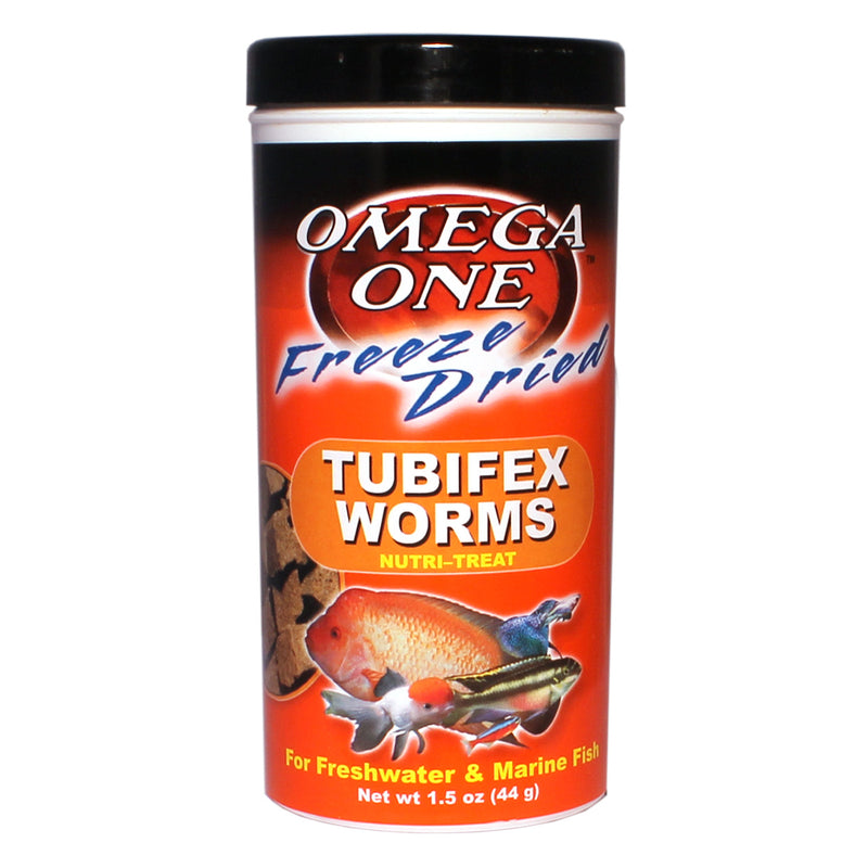 Omega One Freeze Dried Tubifex Worms - 44g (1.5oz) - Nutri-Treat