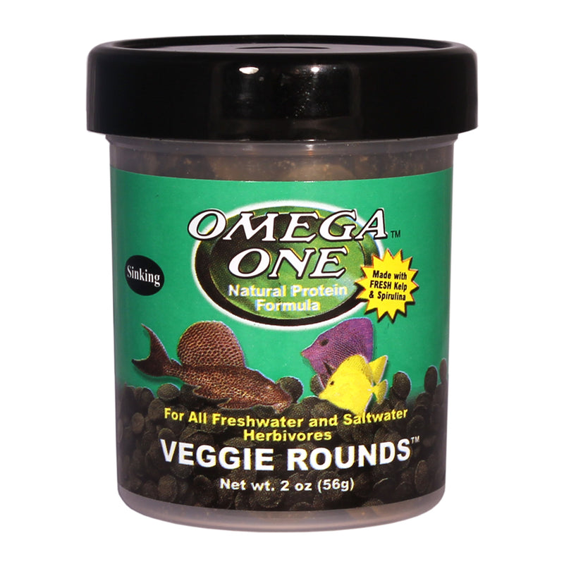 Omega One Veggie Rounds - 56g (2oz) - Sinking