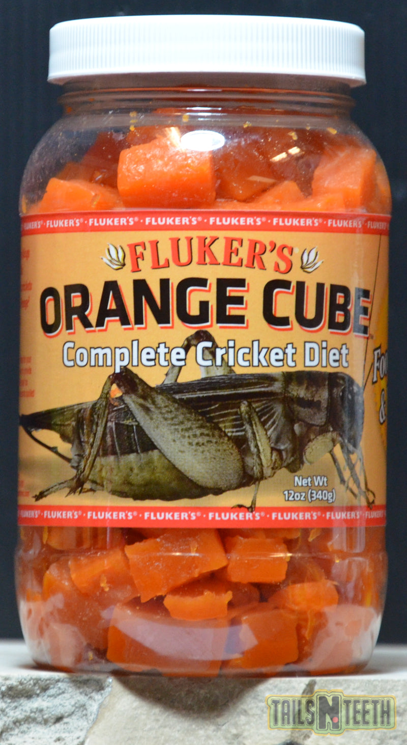 Fluker's Orange Cube 340g - Complete Cricket Diet - Food, Water, Vitamins