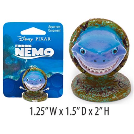 PENN-PLAX FINDING NEMO MINI BRUCE 1.5" AQUARIUM ORNAMENT