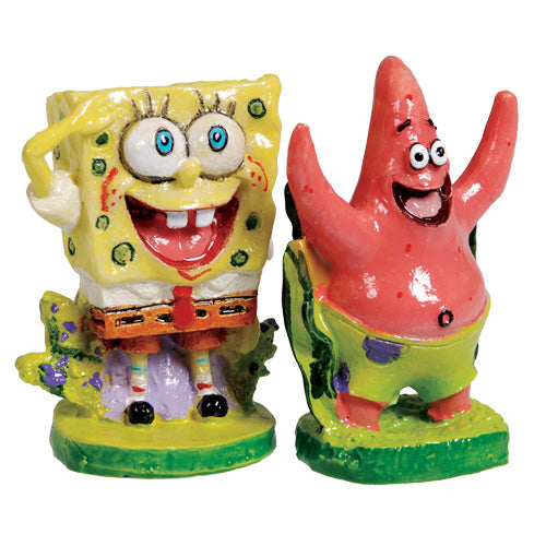 PENN-PLAX  SpongeBob & Patrick Combo Pack AQUARIUM ORNAMENTS