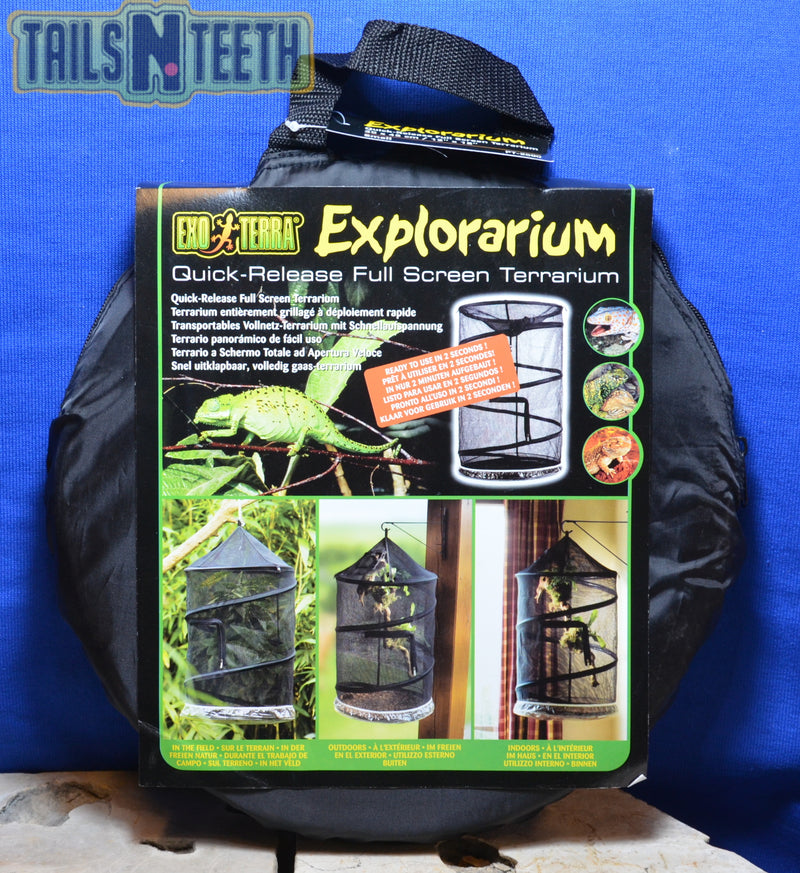 Exo Terra Explorarium - Quick Release Full Screen Terrarium- SMALL - PT-2590