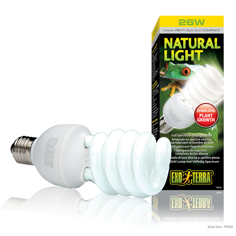 Exo Terra Natural Light - 26 W - Optimal levels of UVB