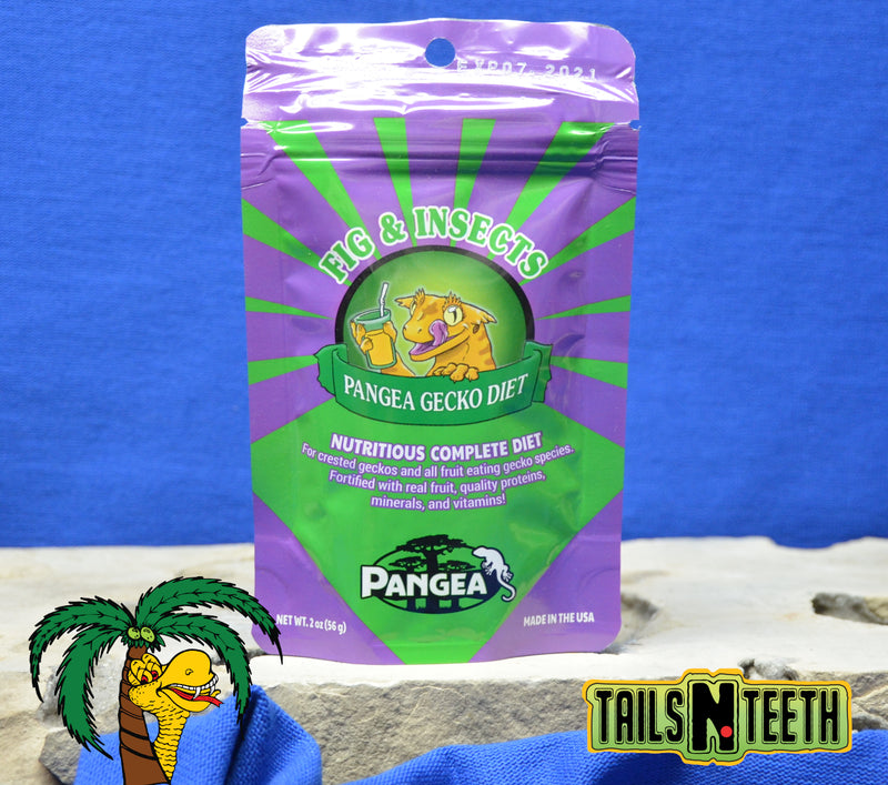 Pangea Gecko Diet with Insects 56g ~ Fig & Insects ~ Nutritious Complete Diet