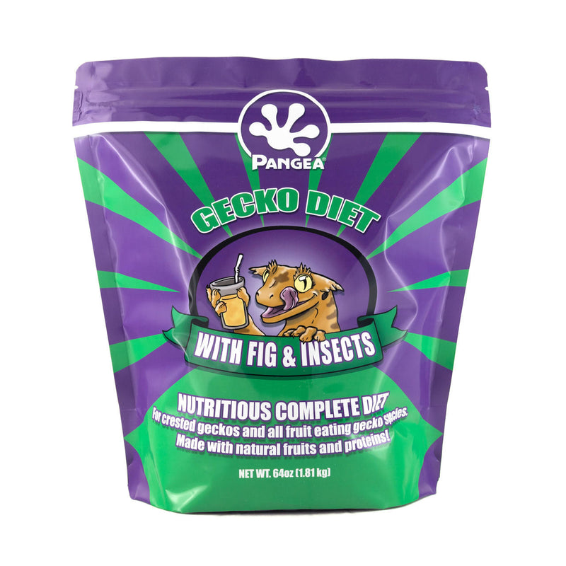 Pangea Gecko Diet with Insects 64 oz. ~ Fig & Insects ~ Nutritious Complete Diet