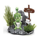 Penn Plax Action-Air Skeleton on Toilet - OJ7