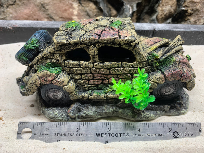 Polyresin German Volkswagen Car Aquarium Ornament