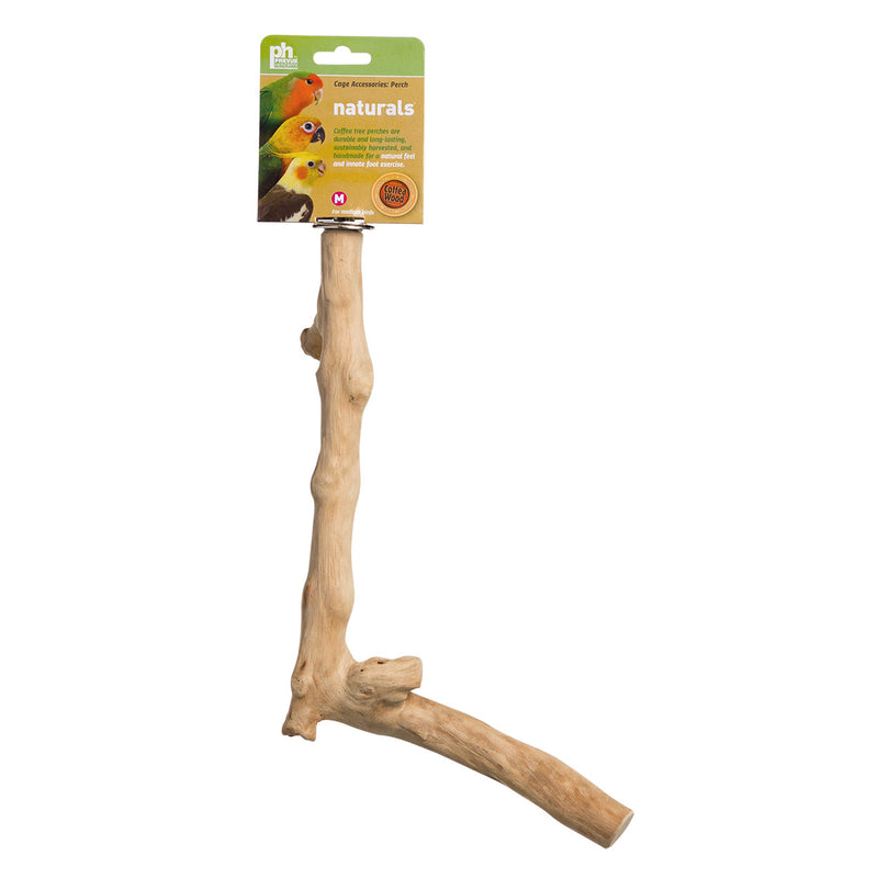 Prevue Hendryx Y- Branch Coffea Wood Bird Perch - 12"