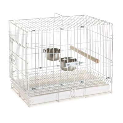 Prevue Hendryx Bird Travel Cage - White - 20" x 12.5" x 15.5"