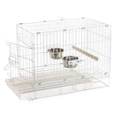 Prevue Hendryx Bird Travel Cage - White - 20" x 12.5" x 15.5"