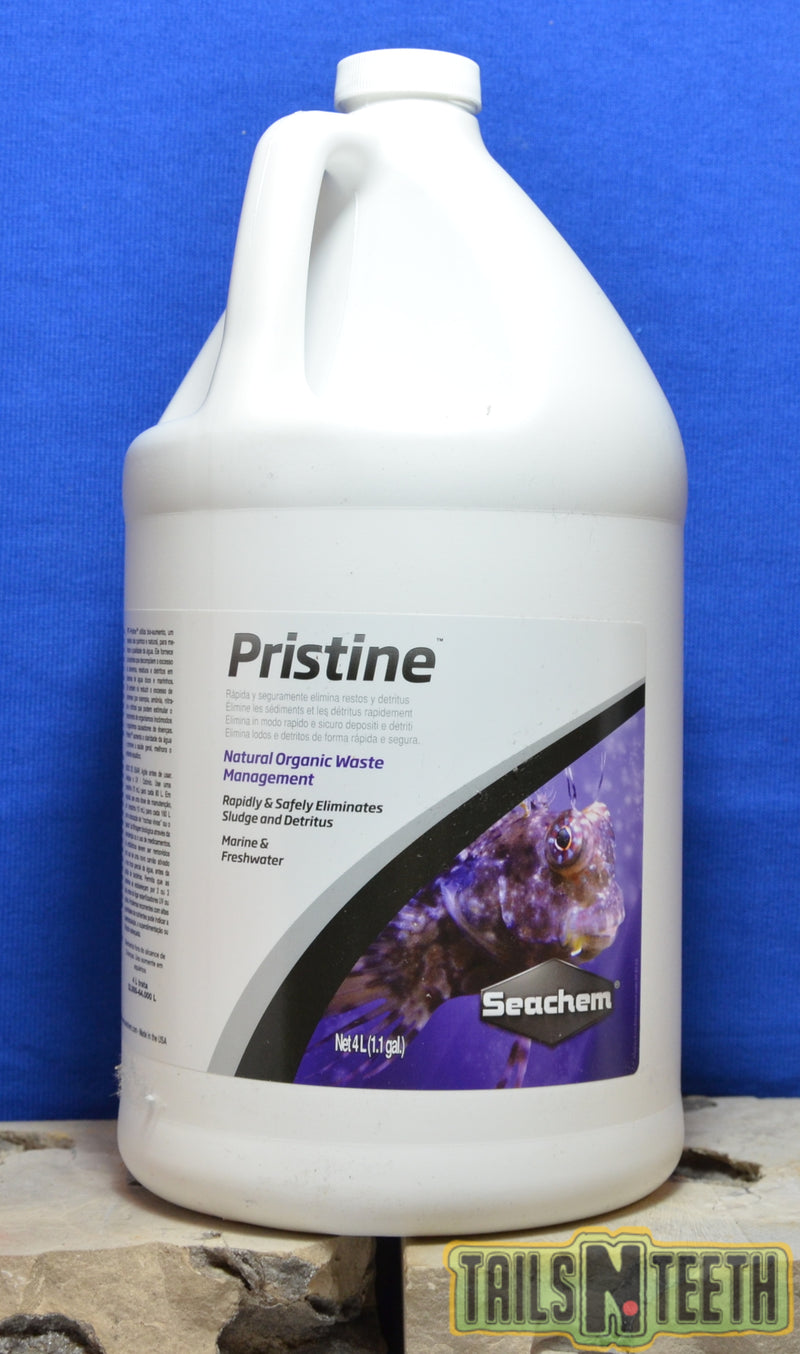 Seachem Pristine 4L - Natural Organic Waste Management - Marine or Freshwater